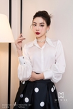 (9 màu) Chân váy xòe dáng dài cạp cao xếp ly bản to