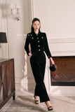 Quần nhung dáng suông túi bên hông sành điệu