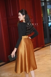 Áo cotton thun cổ V dài tay