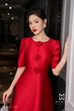 Đầm Dáng Xòe Đính Hoa