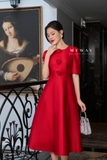 Đầm Dáng Xòe Đính Hoa