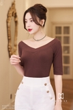 Quần ống đứng đính 3 cúc