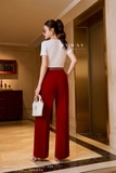 (2 màu) Áo cotton thun cổ tròn tay ngắn