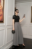 Áo cotton thun cổ đức tay ngắn