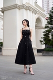 Đầm xòe hai dây đính ngọc