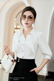 Quần suông dáng basic phối cúc