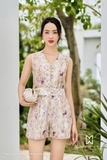 Quần short basic họa tiết hoa