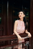 Áo kiểu cổ tròn không tay