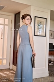 Quần suông xếp ly CadetBlue