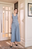 Quần suông xếp ly CadetBlue