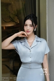 Chân váy xòe rủ lụa