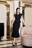 Áo kiểu dáng Peplum tay chờm