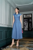 Đầm sơ mi tay ngắn DENIM