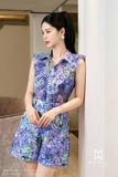 (3 màu) Áo sơ mi sát nách phối bèo