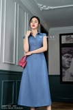Đầm sơ mi tay ngắn DENIM