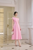 Đầm xòe rủ trễ vai