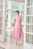 Đầm xòe rủ trễ vai