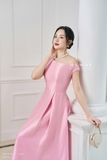 Đầm xòe rủ trễ vai