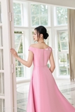 Đầm xòe rủ trễ vai