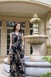 Quần ống vẩy họa tiết hoa
