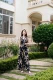 Quần ống vẩy họa tiết hoa