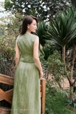 Chân váy xòe Tơ họa tiết