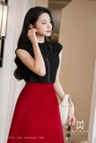 (3 màu) Chân váy xoè rủ midi có túi