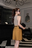 (3 màu) Quần sooc A dài trên gối khóa trước
