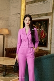 (3 màu) Áo vest dáng ôm phối cổ 2 ve