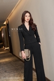 (3 màu) Áo vest dáng ôm phối cổ 2 ve