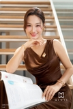 Đầm xòe ôm trên xòe dưới khóa sau thời trang