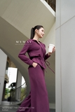Quần suông vừa khóa trước dài qua mắt cá