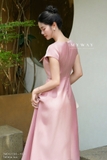 Đầm xòe cổ biến kiểu dài qua bắp