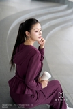 Áo kiểu peplum chun eo cổ có mũ tay dài