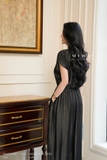 Áo sơ mi cổ thuyền tay chờm bo chun
