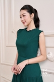 Đầm Xòe Cổ Tròn Không Tay Dài Qua Bắp