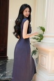 Đầm kiểu xòe nhẹ cổ tròn không tay