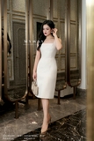Đầm hai dây cổ vuông ôm dáng