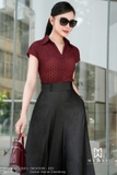 Áo thun ôm vừa dáng cổ Đức