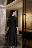 Áo vest kiểu tay lỡ cúc mạ