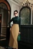 Chân váy ôm vừa có xẻ sau