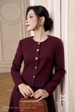 Áo vest dáng suông vừa phối cổ tròn
