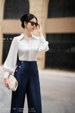 Quần suông Taffeta Chanel basic