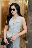Quần ống suông xếp ly