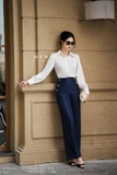 Quần suông Taffeta Chanel basic
