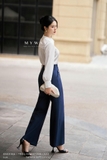 Quần suông Taffeta Chanel basic