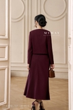 Áo vest dáng suông vừa phối cổ tròn