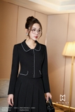 Áo vest công sở dài tay cổ sen