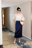 Áo Tơ suông tay lỡ cổ thuyền