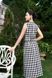 Chân váy chữ A họa tiết kẻ caro